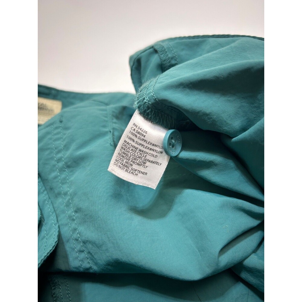 ROYAL ROBBINS Nylon Shorts Women’s Size 12 Sea Glass Teal Pockets Hiking Outdoor - Picture 9 of 10